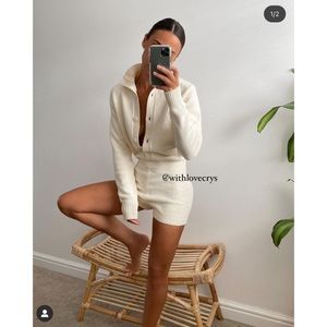 NWT Zara Limited Edition Knit Short Playsuit